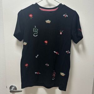 Gucci Black embroidered snake tee Men’s small #streetwear